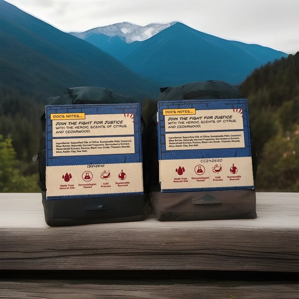 Two (2). Squatch Liberty Low Grit Soap !!! Smells Nice